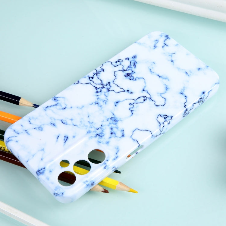 For Samsung Galaxy S22+ 5G Marble Pattern Phone Case(Blue White) - Galaxy S22+ 5G Cases by buy2fix | Online Shopping UK | buy2fix