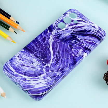 For Samsung Galaxy A54 Marble Pattern Phone Case(Purple White) - Galaxy Phone Cases by buy2fix | Online Shopping UK | buy2fix