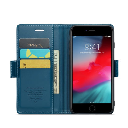 For iPhone 6 Plus/7 Plus/8 Plus CaseMe 023 Butterfly Buckle Litchi Texture RFID Anti-theft Leather Phone Case(Blue) - More iPhone Cases by CaseMe | Online Shopping UK | buy2fix