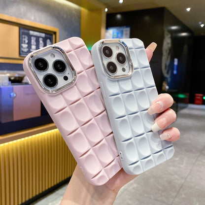 For iPhone 11 Pro Max Groove Pattern Electroplating TPU Phone Case(White) - iPhone 11 Pro Max Cases by buy2fix | Online Shopping UK | buy2fix