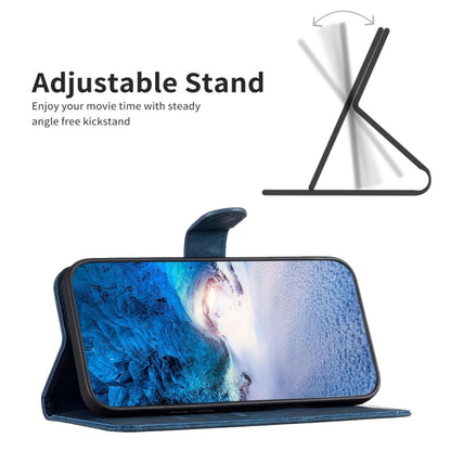 For Xiaomi Redmi 9A Plaid Embossed Leather Phone Case(Blue) - Xiaomi Cases by buy2fix | Online Shopping UK | buy2fix