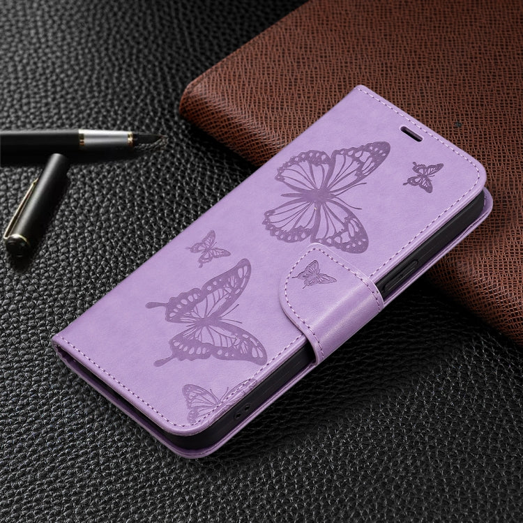 For Xiaomi Civi 3 5G Two Butterflies Embossing Leather Phone Case(Purple) - Xiaomi Cases by buy2fix | Online Shopping UK | buy2fix