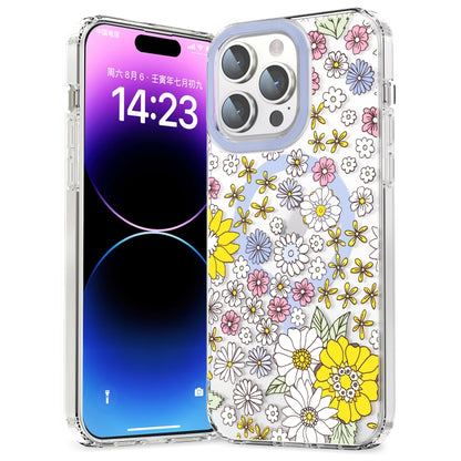 For iPhone 12 Pro Max MagSafe Magnetic TPU Phone Case(Little Flower) - iPhone 12 Pro Max Cases by buy2fix | Online Shopping UK | buy2fix