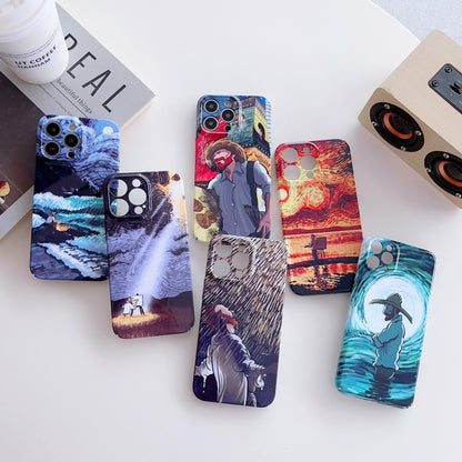For iPhone 11 Pro Precise Hole Oil Painting Pattern PC Phone Case(Shine) - iPhone 11 Pro Cases by buy2fix | Online Shopping UK | buy2fix