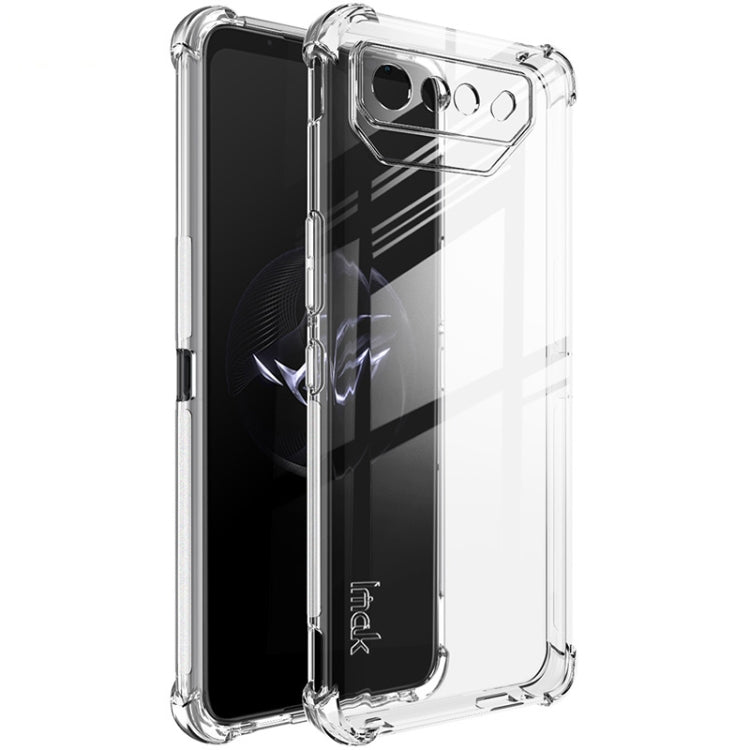 For Asus ROG Phone 7 Ultimate imak Shockproof Airbag TPU Phone Case(Transparent) - ASUS Cases by imak | Online Shopping UK | buy2fix