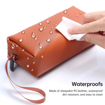 Waterproof PU Leather Laptop Accessory Bag(Pink) - Other by buy2fix | Online Shopping UK | buy2fix