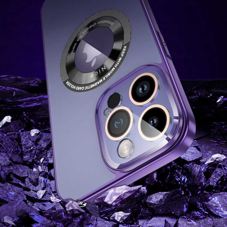 For iPhone 13 Pro Max CD Texture MagSafe Magnetic Phone Case(Dark Purple) - iPhone 13 Pro Max Cases by buy2fix | Online Shopping UK | buy2fix