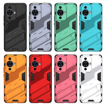 For Huawei nova 11 Pro 4G Punk Armor 2 in 1 PC + TPU Phone Case with Holder(White) - Huawei Cases by buy2fix | Online Shopping UK | buy2fix