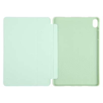 For Huawei MatePad Air 11.5 GEBEI 3-folding Holder Shockproof Flip Leather Tablet Case(Green) - Huawei by GEBEI | Online Shopping UK | buy2fix