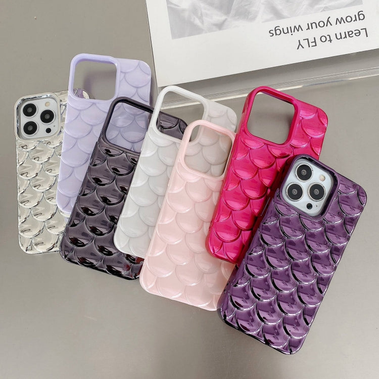 For iPhone 13 Pro Max 3D Scale Style TPU Phone Case(Silver) - iPhone 13 Pro Max Cases by buy2fix | Online Shopping UK | buy2fix