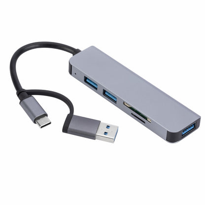 2302 5 in 1 USB+USB-C/Type-C to USB Multi-function Docking Station HUB Adapter - USB HUB by buy2fix | Online Shopping UK | buy2fix