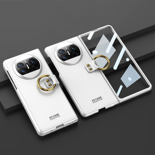 For Huawei Mate X3 GKK Ultra-thin PC Full Coverage Phone Case with Ring Holder(Silver) - Huawei Cases by GKK | Online Shopping UK | buy2fix
