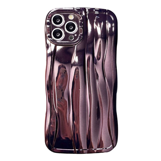 For iPhone 13 Pro Electroplating Water Ripple TPU Phone Case(Purple) - iPhone 13 Pro Cases by buy2fix | Online Shopping UK | buy2fix