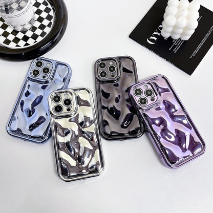 For iPhone SE 2022 /2020 / 8 / 7 Electroplating Meteorite Texture TPU Phone Case(Purple) - iPhone SE 2022 / 2020 / 8 / 7 Cases by buy2fix | Online Shopping UK | buy2fix