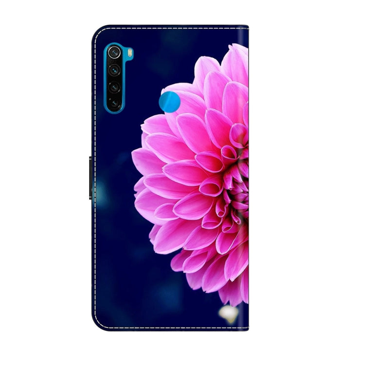 For Xiaomi Redmi Note 8T Crystal 3D Shockproof Protective Leather Phone Case(Pink Petals) - Xiaomi Cases by buy2fix | Online Shopping UK | buy2fix