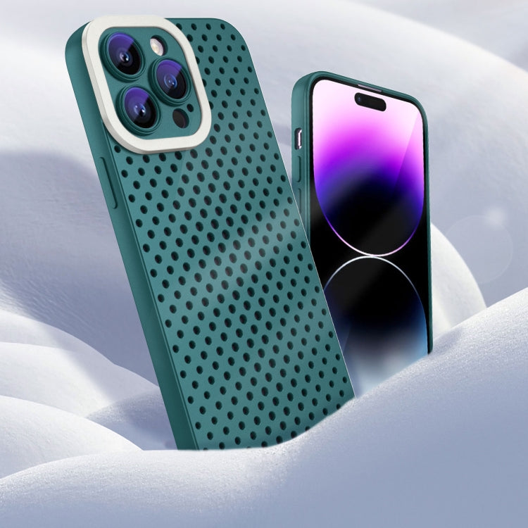 For iPhone 11 Hollow Heat Dissipation TPU Phone Case(Green) - iPhone 11 Cases by buy2fix | Online Shopping UK | buy2fix