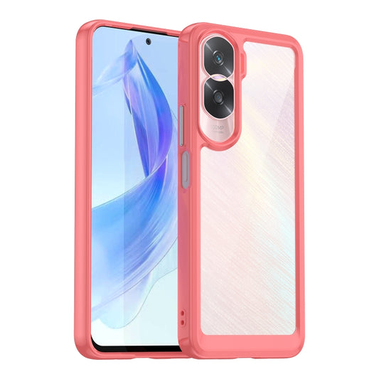For Honor 90 Lite Colorful Series Acrylic + TPU Phone Case(Red) - Honor Cases by buy2fix | Online Shopping UK | buy2fix
