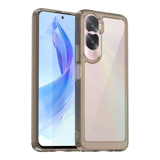 For Honor 90 Lite Colorful Series Acrylic + TPU Phone Case(Transparent Grey) - Honor Cases by buy2fix | Online Shopping UK | buy2fix