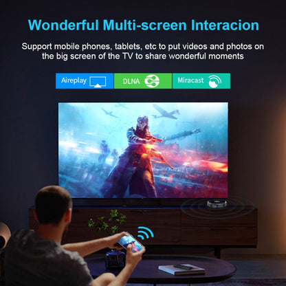 HK1RBOX H8-H618 Android 12.0 Allwinner H618 Quad Core Smart TV Box, Memory:2GB+16GB(US Plug) - Allwinner H6 by buy2fix | Online Shopping UK | buy2fix