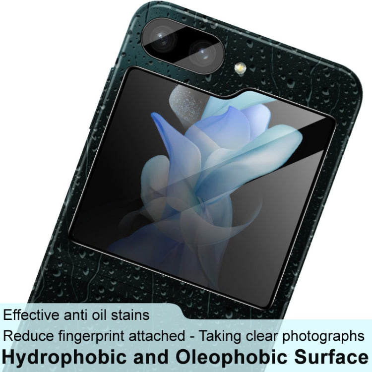 For Samsung Galaxy Z Flip5 5G imak High Definition Integrated Glass Lens Film + Glass Rear Screen Sticker Black Version - For Samsung by imak | Online Shopping UK | buy2fix