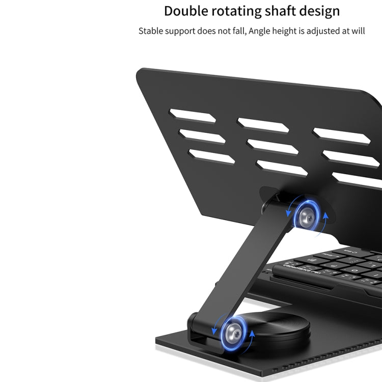 For Samsung Galaxy Z Fold5 GKK Folding Bluetooth Keyboard Holder with Pen + Holder + Keyboard + Mouse(Black) - Samsung Keyboard by GKK | Online Shopping UK | buy2fix