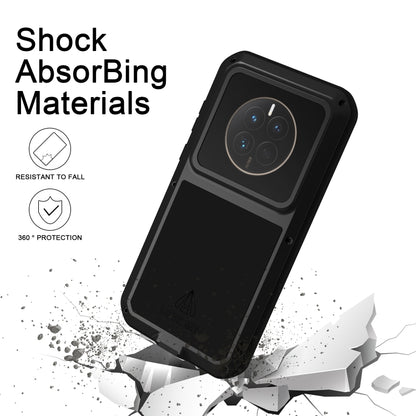 For Huawei Mate 50 LOVE MEI POWERFUL Metal Shockproof Life Waterproof Dustproof Phone Case(White) - Huawei Cases by LOVE MEI | Online Shopping UK | buy2fix