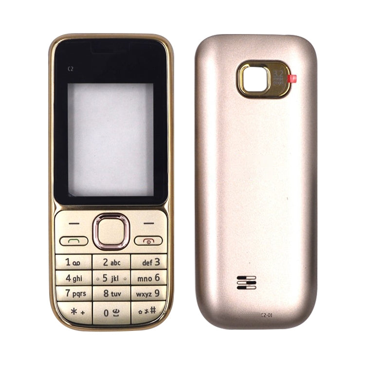 For Nokia c2-01 Full Housing Cover(Gold) - Full Housing Cover by buy2fix | Online Shopping UK | buy2fix