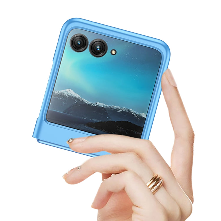 For Motorola Razr 40 Ultra GKK Ultra-thin Full Coverage Phone Case(Blue) - Motorola Cases by GKK | Online Shopping UK | buy2fix