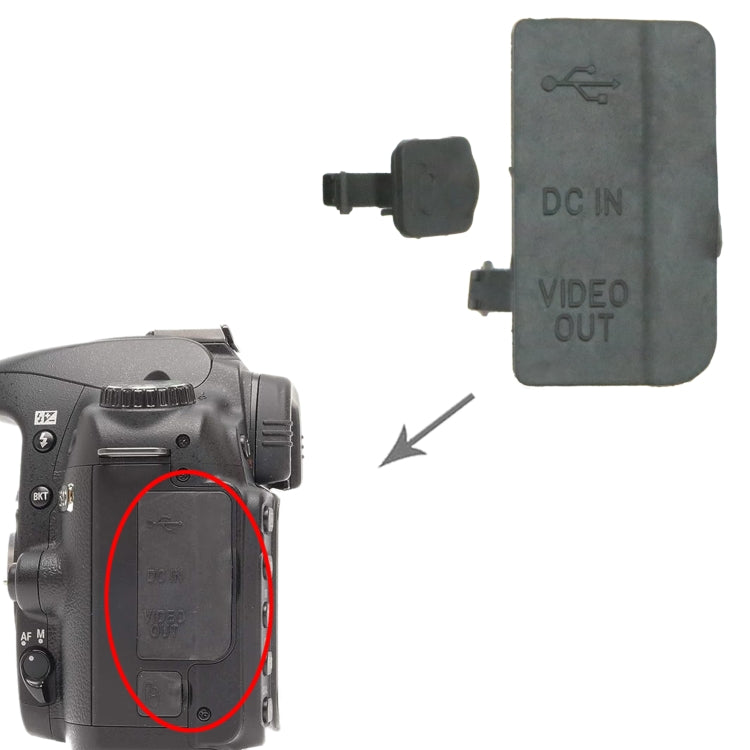 For Nikon D80 OEM USB Cover Cap - USB Cover Cap by buy2fix | Online Shopping UK | buy2fix