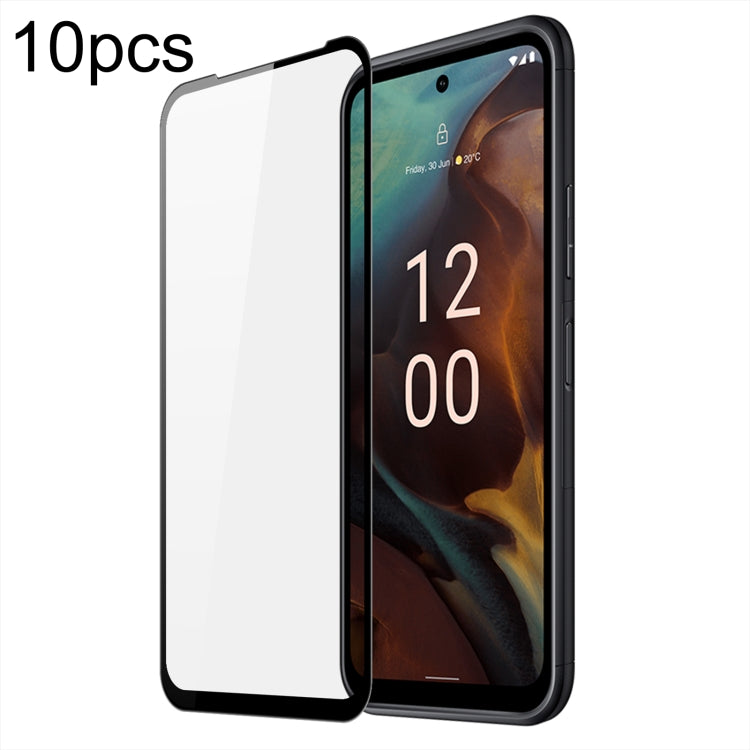 For Nokia XR21 10pcs DUX DUCIS 0.33mm 9H Medium Alumina Tempered Glass Film - Nokia Tempered Glass by DUX DUCIS | Online Shopping UK | buy2fix