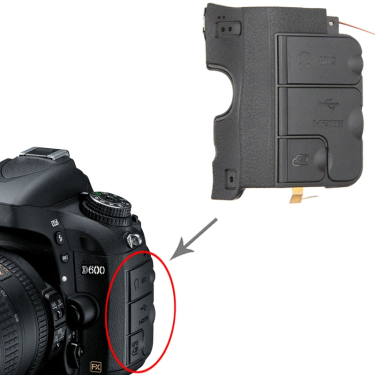 For Nikon D610 Camera USB Cover - USB Cover Cap by buy2fix | Online Shopping UK | buy2fix