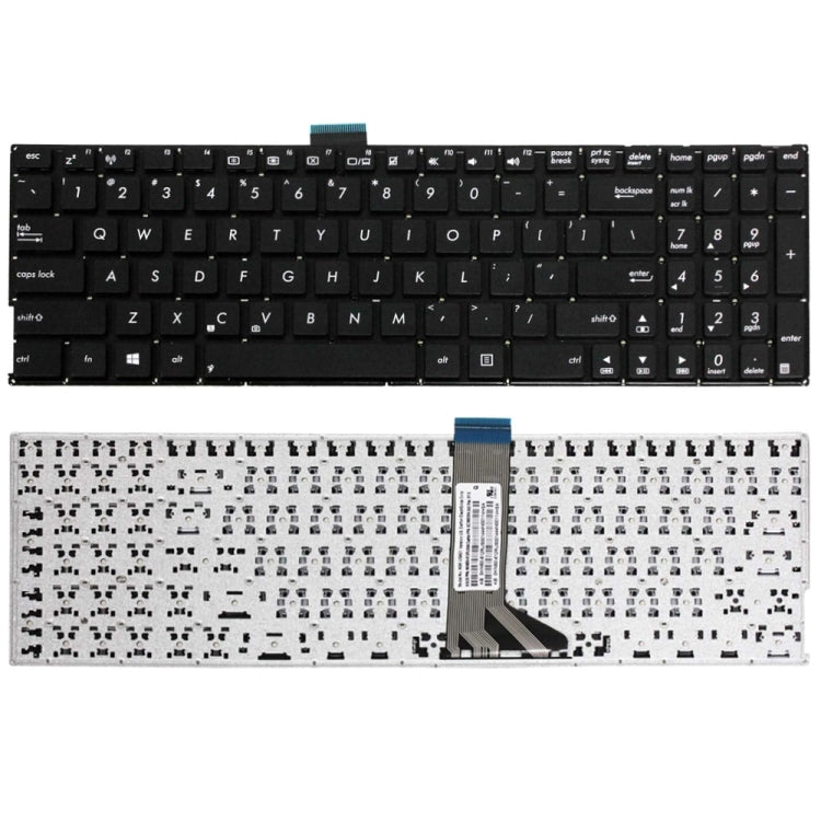 For ASUS X553 US Version Backlight Laptop Keyboard(Black) - Asus Spare Parts by buy2fix | Online Shopping UK | buy2fix