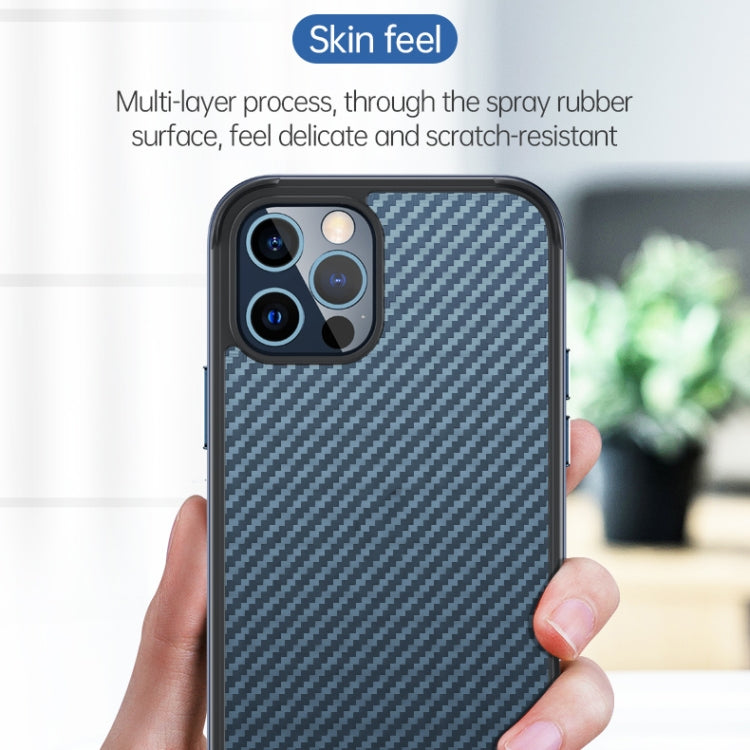 For iPhone 13 Pro Max SULADA Luxury 3D Carbon Fiber Textured Metal + TPU Frame Phone Case(Silver) - iPhone 13 Pro Max Cases by SULADA | Online Shopping UK | buy2fix