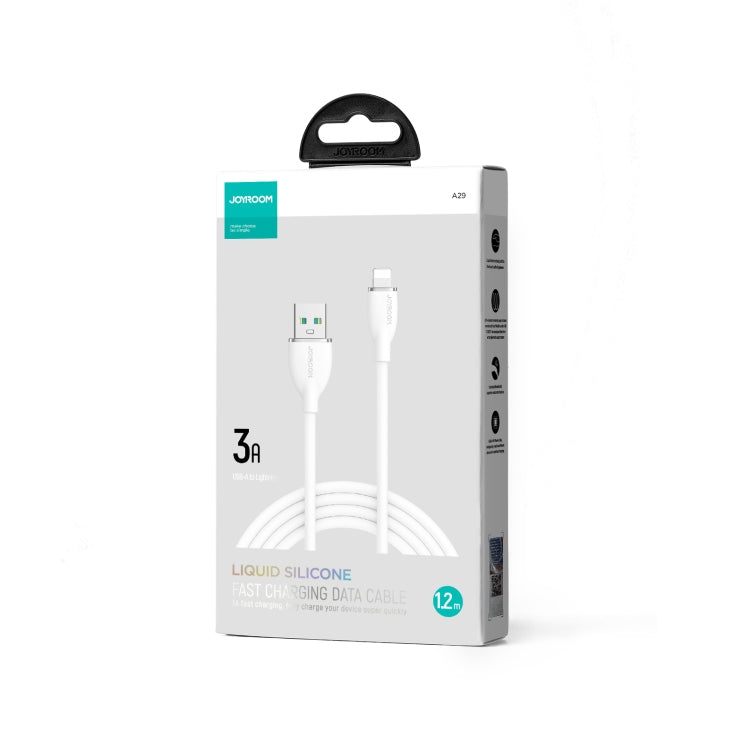JOYROOM SA29-AL3 3A USB to 8 Pin Liquid Silicone Fast Charging Data Cable, Length: 1.2m(White) - Normal Style Cable by JOYROOM | Online Shopping UK | buy2fix
