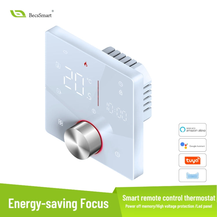 BHT-009GCLW Boiler Heating WiFi Smart Home LED Thermostat(White) - Thermostat & Thermometer by buy2fix | Online Shopping UK | buy2fix