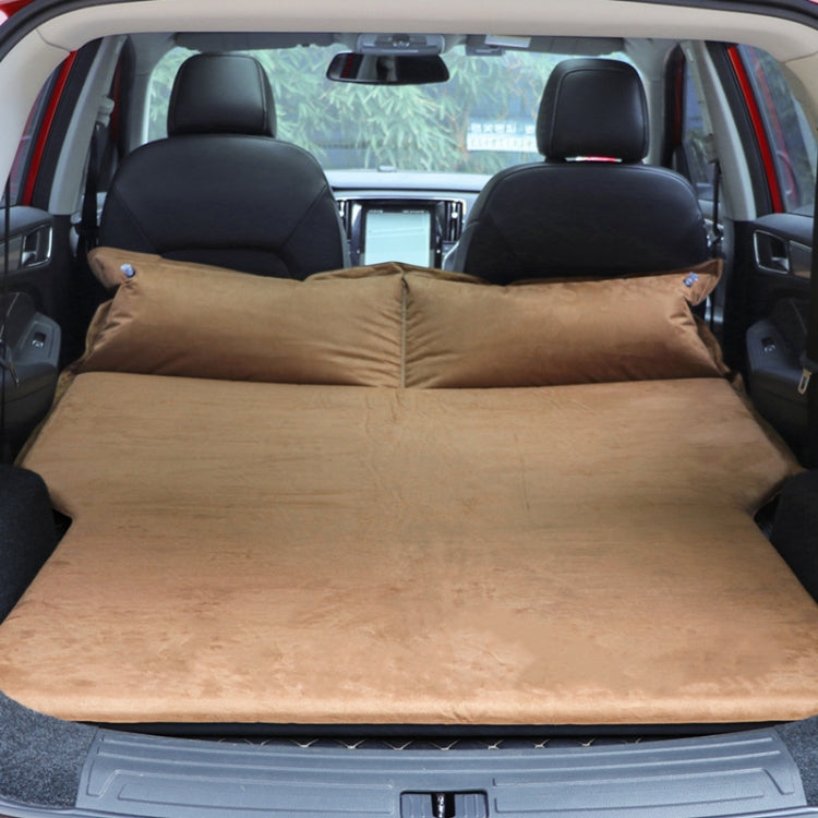 Universal Car Suede Sleeping Mat Mattress Off-road SUV Trunk Travel Inflatable Mattress Air Bed, Size:180 x 130 x 102cm(Brown) - Seat Accessories by buy2fix | Online Shopping UK | buy2fix