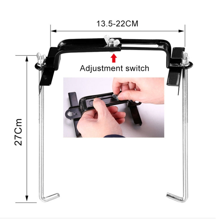 Car Universal Battery Bracket Adjustable Battery Fixed Holder + Base Tray, Size:34.5cm Base + 27cm Bracket - In Car by buy2fix | Online Shopping UK | buy2fix