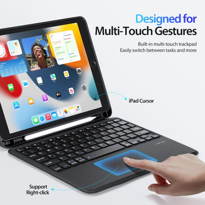 For iPad 10.2 2019/2020/2021/Air 2019 DUX DUCIS DK Series Magnetic Wireless Bluetooth Keyboard Tablet Case(Black) - For iPad Air by DUX DUCIS | Online Shopping UK | buy2fix