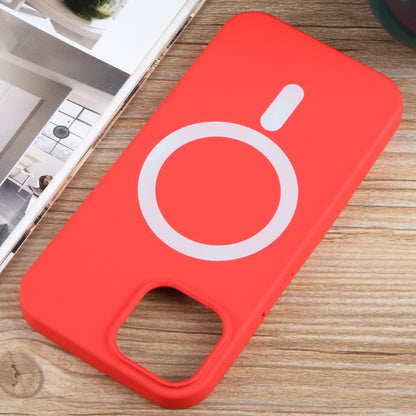 For iPhone 13 MagSafe Liquid Silicone Phone Case(Red) - iPhone 13 Cases by buy2fix | Online Shopping UK | buy2fix