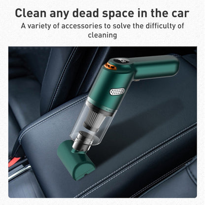 KBN-010 10000Pa Powerful Car Cordless Vacuum Cleaner Handheld Cleaning Tool, Spec:Premium Version(Dark Green) - Vacuum Cleaner by buy2fix | Online Shopping UK | buy2fix