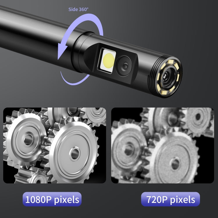 P120 Rotatable 8mm Dual Lenses Industrial Endoscope with Screen, 9mm Tail Pipe Diameter, Spec:5m Tube -  by buy2fix | Online Shopping UK | buy2fix