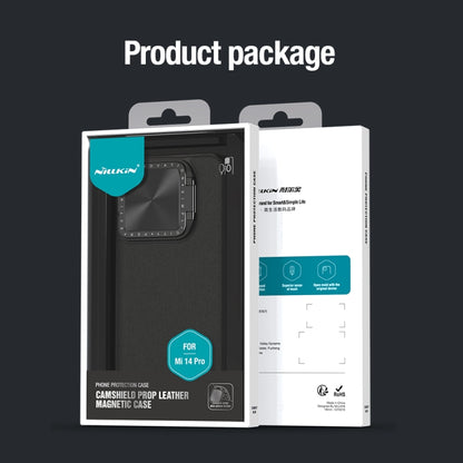 For Xiaomi 14 Pro NILLKIN CamShield Prop Series Magnetic PC + TPU Phone Case(Black) - 14 Pro Cases by NILLKIN | Online Shopping UK | buy2fix