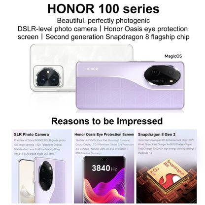 Honor 100 Pro, 16GB+256GB, Screen Fingerprint Identification, 6.78 inch MagicOS 7.2 Snapdragon 8 Gen 2 Octa Core up to 3.19GHz, Network: 5G, NFC, OTG, Support Google Play(Blue) - Honor by Huawei | Online Shopping UK | buy2fix