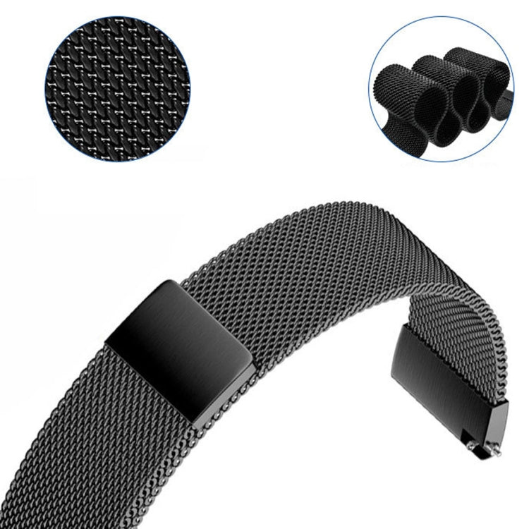 For Huami Amazfit GTS 20mm / Bip U Pro Milanese Magnetic Metal Watch Band(Silver) - Smart Wear by buy2fix | Online Shopping UK | buy2fix