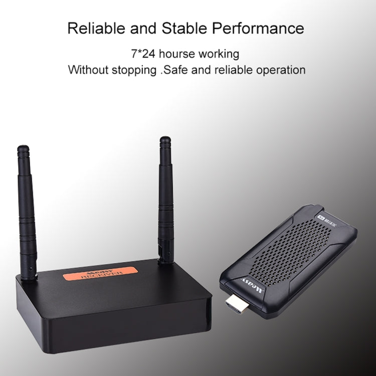 Measy FHD656 Mini 1080P HDMI 1.4 HD Wireless Audio Video Transmitter Receiver Extender Transmission System, Transmission Distance: 100m, UK Plug - Computer & Networking by Measy | Online Shopping UK | buy2fix