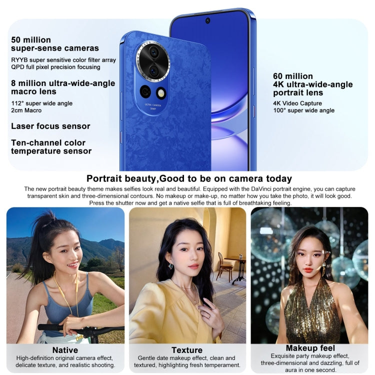 Huawei nova 12, 8GB+256GB, Screen Fingerprint Identification, 6.7 inch HarmonyOS 4.0 Octa Core, Network: 4G, NFC, OTG, Not Support Google Play(White) - Huawei Mate & P by Huawei | Online Shopping UK | buy2fix