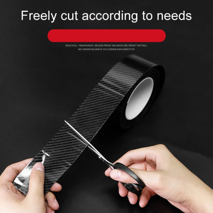 Universal Car Carbon Fiber Door Anti-collision Strip Protection Guards Trims Stickers Tape, Size:10cm x 10m - Anti Collision Sticker by buy2fix | Online Shopping UK | buy2fix