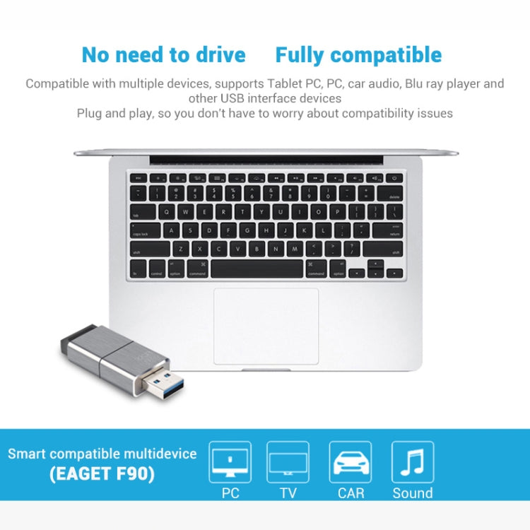 EAGET F90 16G USB 3.0 Interface Metal Flash U Disk - Computer & Networking by EAGET | Online Shopping UK | buy2fix