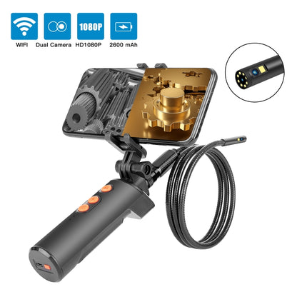 F280 1080P IP68 Waterproof Dual Camera WiFi Digital Endoscope, Length:5m Snake Tube(Black) - Consumer Electronics by buy2fix | Online Shopping UK | buy2fix