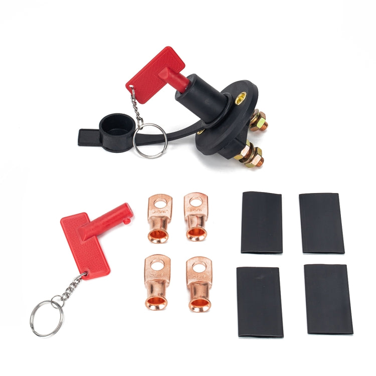 200A Car Battery Selector Isolator Disconnect Rotary Switch Cut with 2 Keys - In Car by buy2fix | Online Shopping UK | buy2fix